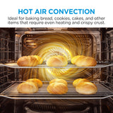 Midea MBOD70M30D0-BK Multifunction Built-In Double Oven - Black - AA Rated