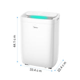 Midea MDDQ1-12DEN7-QA3 12L Dehumidifier - White