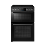 Midea MFO24EME4R118-BK 60cm Double Oven FS Cooker with Ceramic Hob - Black - AA Rated