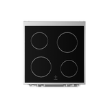 Midea MFO24EME4R118-SS 60cm Double Oven FS Cooker with Ceramic Hob - Stainless Steel - AA Rated