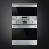 Smeg MP322X1 Classic 22 Litre Built In Microwave with Grill in Stainless Steel