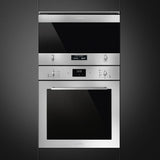 Smeg MP322X1 Classic 22 Litre Built In Microwave with Grill in Stainless Steel