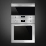 Smeg MP322X1 Classic 22 Litre Built In Microwave with Grill in Stainless Steel