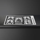 Smeg PGF95-4 87cm Classic Gas Hob, Stainless Steel