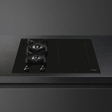 Smeg PM3643D 65cm Classic Mixed Fuel Hob 2 Gas Burners 1 Induction Multizone