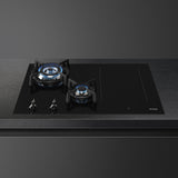 Smeg PM3743D 75cm Eclipse Mixed Fuel Hob 2 Gas Burners 1 Induction Multizone