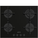 Smeg PV264B 60cm Gas on Glass Hob, Black