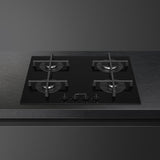 Smeg PV264B 60cm Gas on Glass Hob, Black
