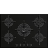 Smeg PV275B 72cm Gas on Glass Hob, Black