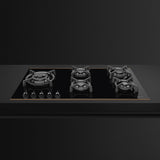 Smeg PV695LCNR 90cm Dolce Stil Novo Gas Hob, Black with Copper Trim