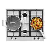 Smeg PX364L 60cm Classic Gas Hob, Stainless Steel