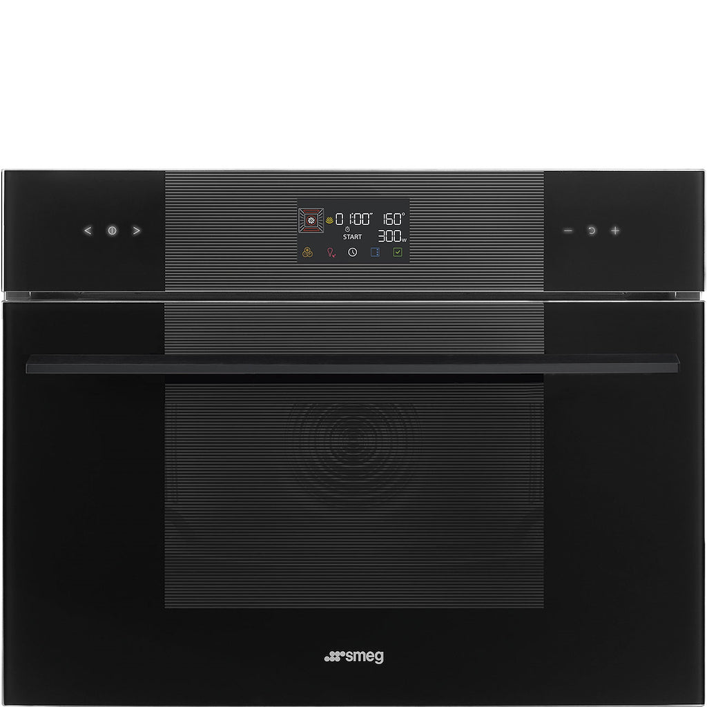 Smeg SO4102M1B3 45cm Linea Combi Microwave , Black
