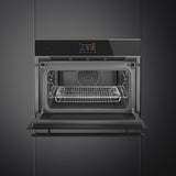 Smeg SO4604M2PNR 45cm Dolce Stil Novo Speedwave Combi Microwave, Copper