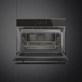 Smeg SO4606WAPNR Compact 45cm Dolce Stil Novo Omnichef Wi-Fi Oven, Copper