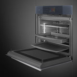 Smeg SO6104APG 60cm Linea Omnichef Single Oven, Neptune Grey