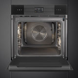 Smeg SOP6102S2PB3 60cm Linea Pyrolytic SteamOne Oven, Black