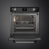 Smeg SOP6900TN 60cm Victoria Pyrolytic Single Oven, Black