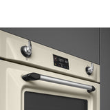 Smeg SOP6902S2PP 60cm Victoria Pyrolytic SteamOne Single Oven, Cream