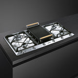 Smeg SRV596GH5 89cm Cucina Gas Hob, Stainless Steel