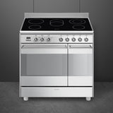 Smeg SUK92CMX9 90cm Concert Electric Range Cooker, Stainless Steel