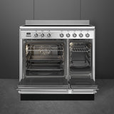 Smeg SUK92CMX9 90cm Concert Electric Range Cooker, Stainless Steel