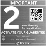 Teknix TK2CLED8W 8kg Condenser Tumble Dryer - White
