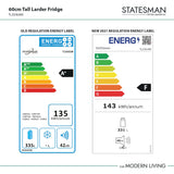 Statesman TL335LWE 60cm Tall Larder Fridge