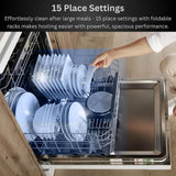 Teknix TX3FD618S 3 Series Freestanding 60cm Dishwasher - 15 Place Settings - Energy Class C - Silver