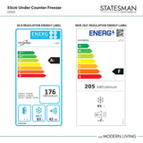 Statesman U355S 55cm Undercounter Freezer
