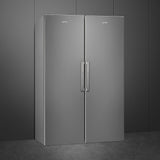 Smeg UKFS18EV2HX 60cm Larder Fridge, Stainless Steel