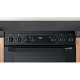 Hotpoint HDM67V9CMB/UK Electric Ceramic Double Cooker - Black
