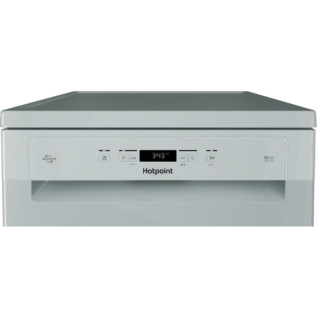 Hotpoint H3FC14BN7ASUK Freestanding 60cm Dishwasher - Silver