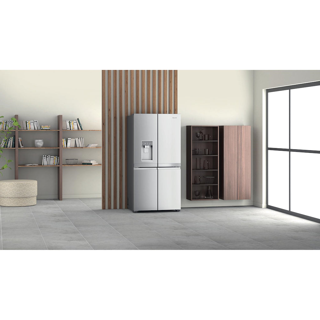 Hotpoint HQ9I MO1L UK Active 4 Door Fridge Freezer - Stainless Steel