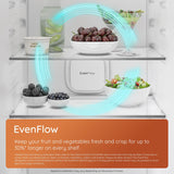 Hotpoint HPK 26403 XP5UK Freestanding 70/30 Fridge Freezer with EvenFlow - Silver