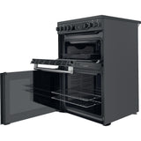 Hotpoint CD67V9H2CA/UK Electric Freestanding 60cm Double Cooker - Dark Grey