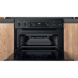 Hotpoint HDM67V9CMB/UK Electric Ceramic Double Cooker - Black