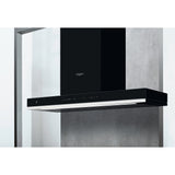Whirlpool WHSS 90F L T C K W Collection Cooker Hood 90cm - Black