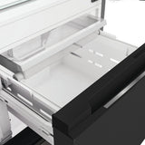 Whirlpool WHKF 6352 XBR5UK Dual No Frost 3 Door Fridge Freezer with 6th Sense - Dark Inox
