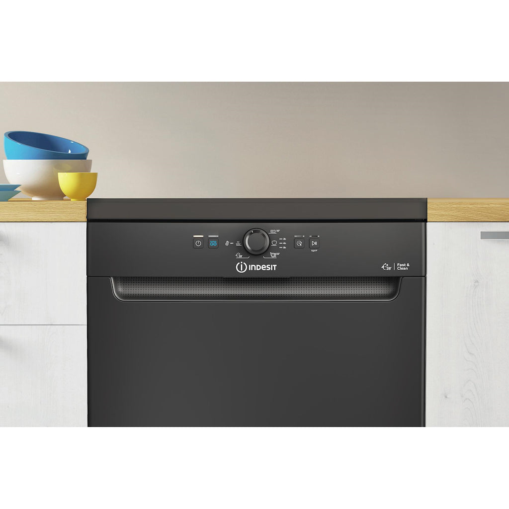 Indesit  DFE 1B19 B UK EcotimeDishwasher - Black