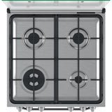 Hotpoint HS67G2PMX/UK Gas Single Cooker - Silver