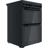 Hotpoint HDM67V9CMB/UK Electric Ceramic Double Cooker - Black