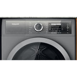 Hotpoint H8 D94SB UK Freestanding 9kg Heat Pump Tumble Dryer - Silver