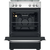 Hotpoint HS67G2PMX/UK Gas Single Cooker - Silver