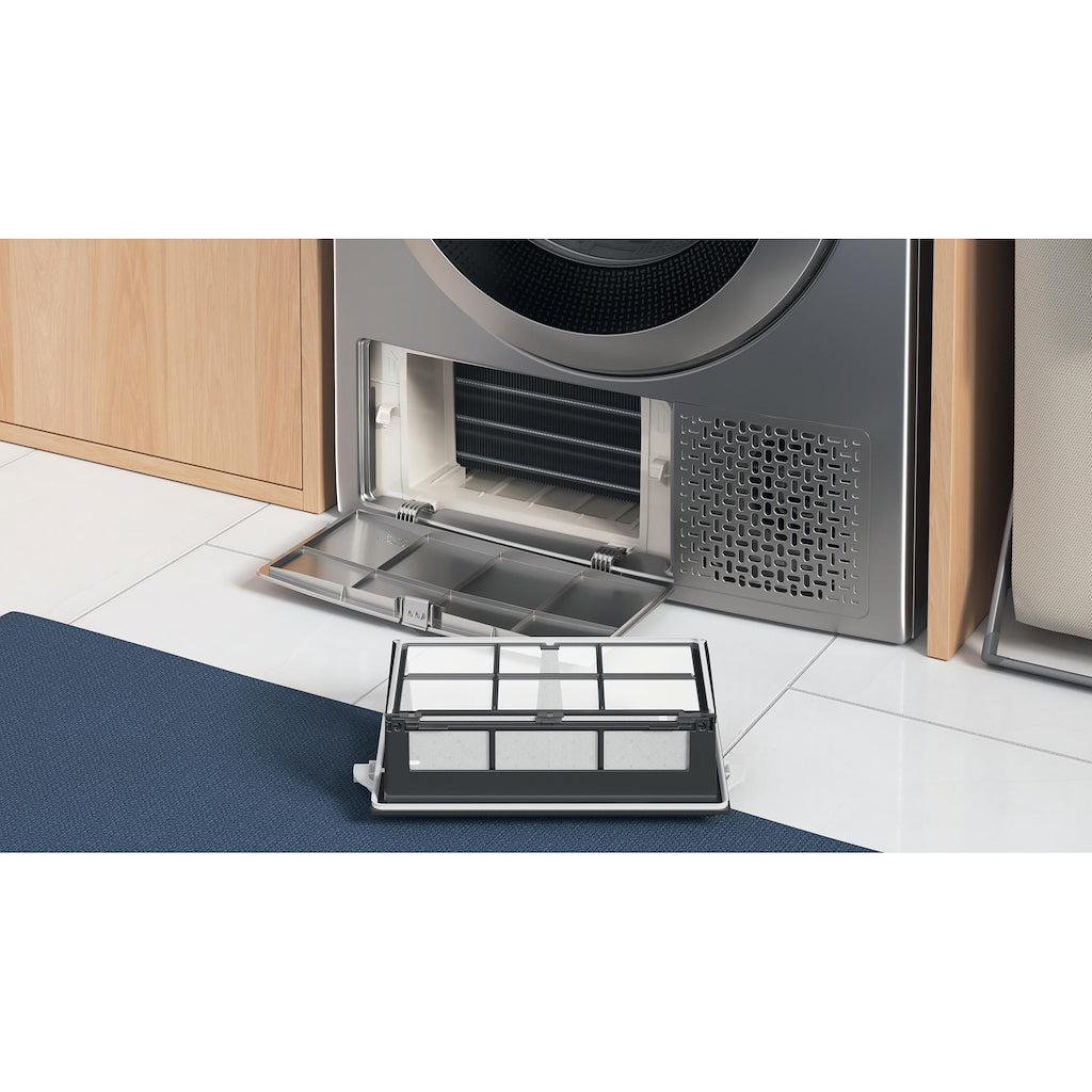 Indesit YT M11 82SS X UK 8kg Freestanding Heat Pump Tumble Dryer - Silver
