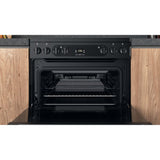 Hotpoint HDM67V92HCB/UK Double Cooker - Black