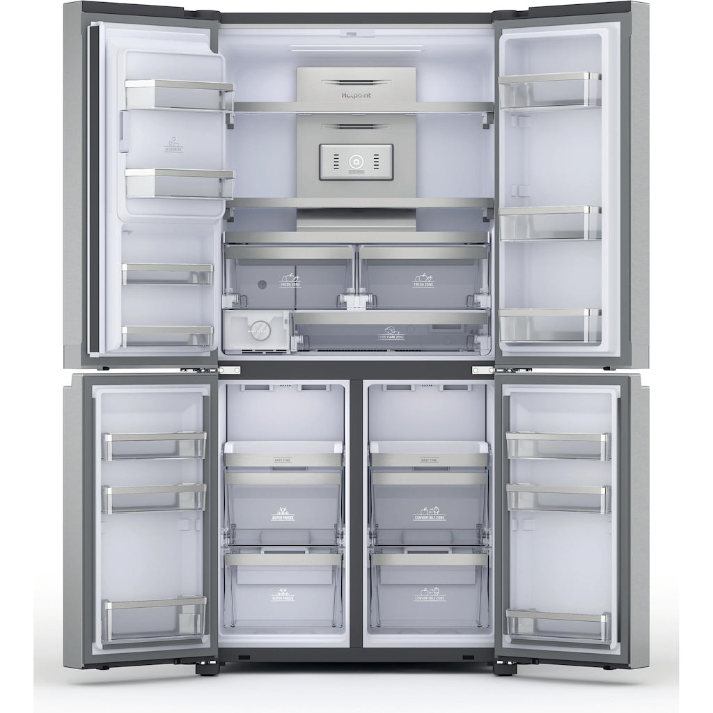 Hotpoint HQ9I MO1L UK Active 4 Door Fridge Freezer - Stainless Steel