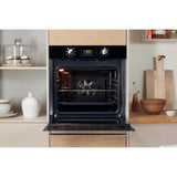 Indesit IFW 6340 BL UK Electric Single Built-In Oven - Black